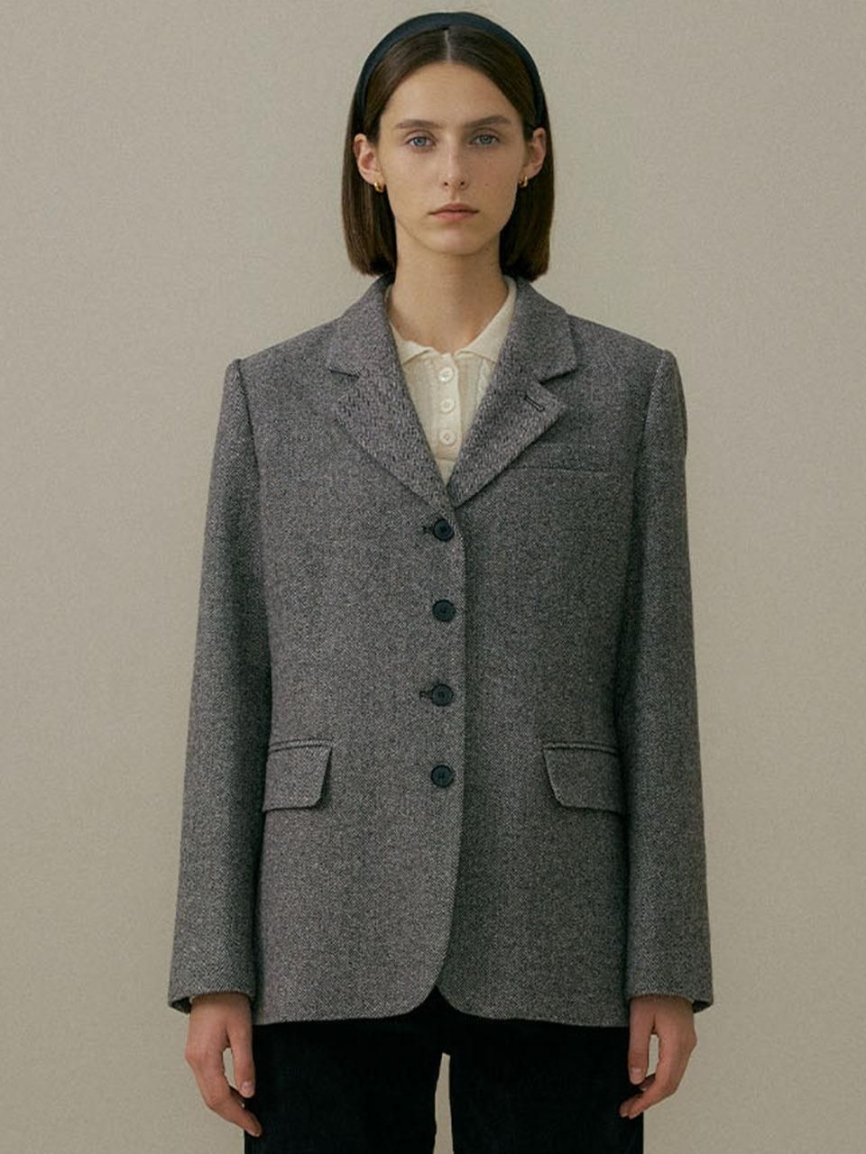 WOOL HERRINGBONE JACKET - THE PENNY - Modalova
