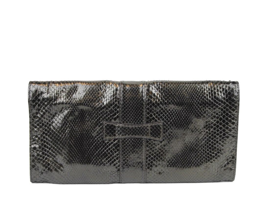 Soft Stirrup Python Large Clutch Bag - Gucci - Modalova