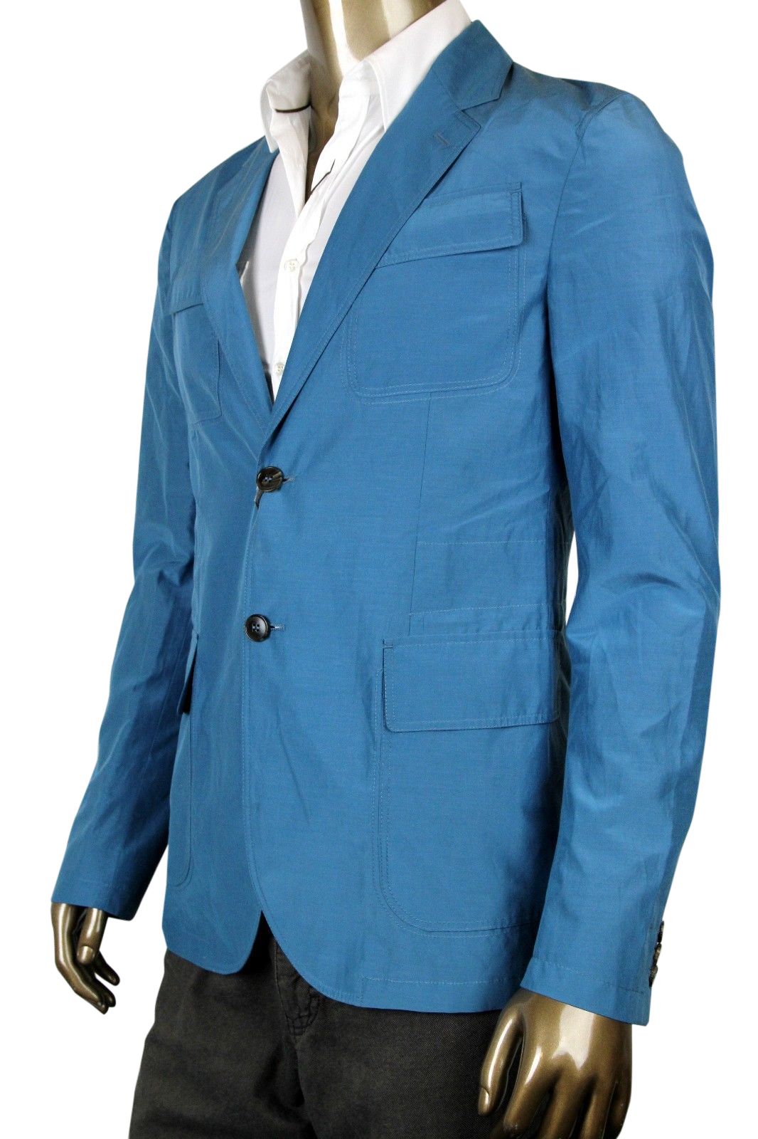 Men's Light Blazer Cotton Silk Two Button Jacket (G 54 / US 44) - Gucci - Modalova