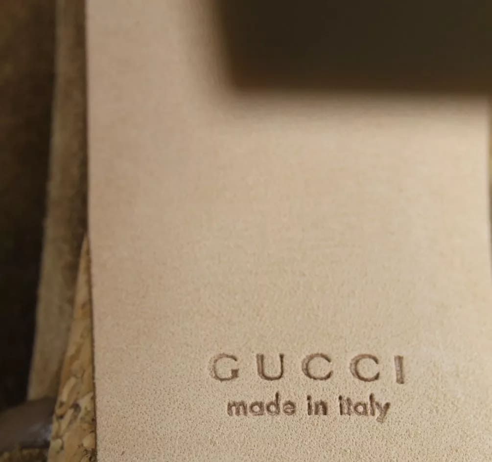 Danielle Suede Cork Platform Sandal, 38.5/8.5 - Gucci - Modalova