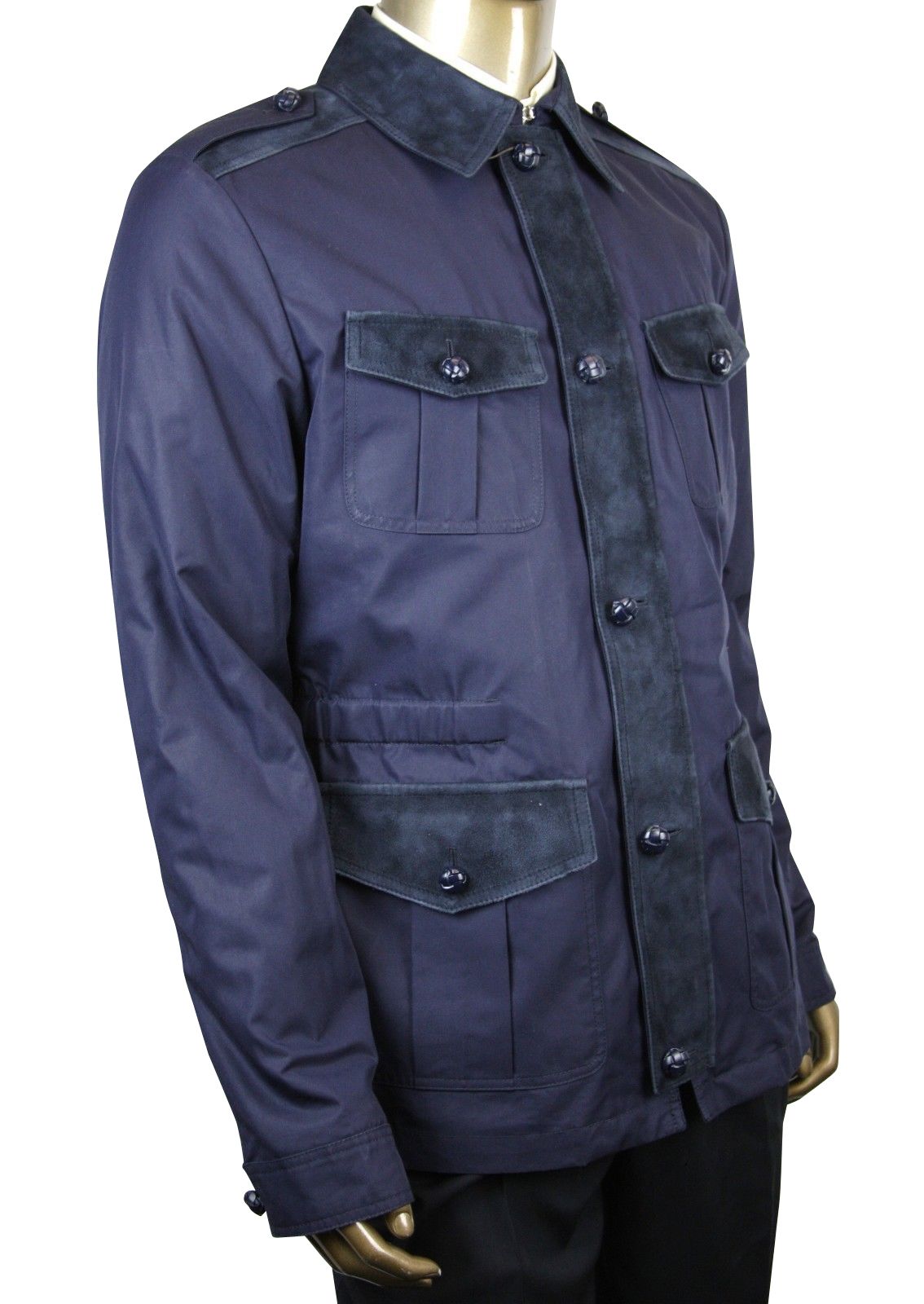 Men's Washed Gabardine Cotton / Polyester Jacket - Gucci - Modalova