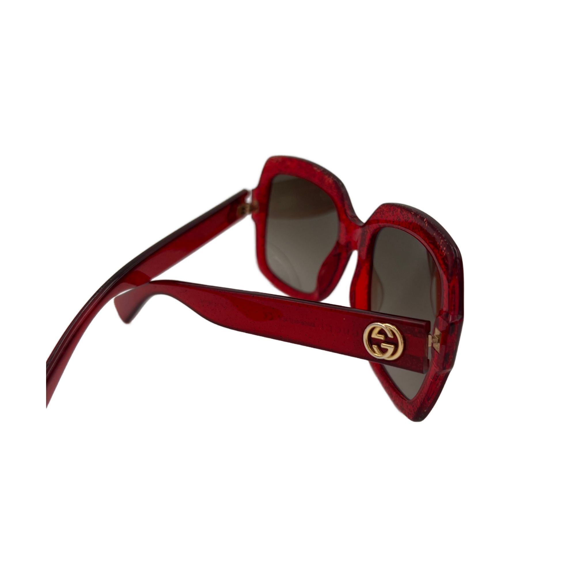 Square Frame Glitter Sunglasses (Pre-Owned) - Gucci - Modalova
