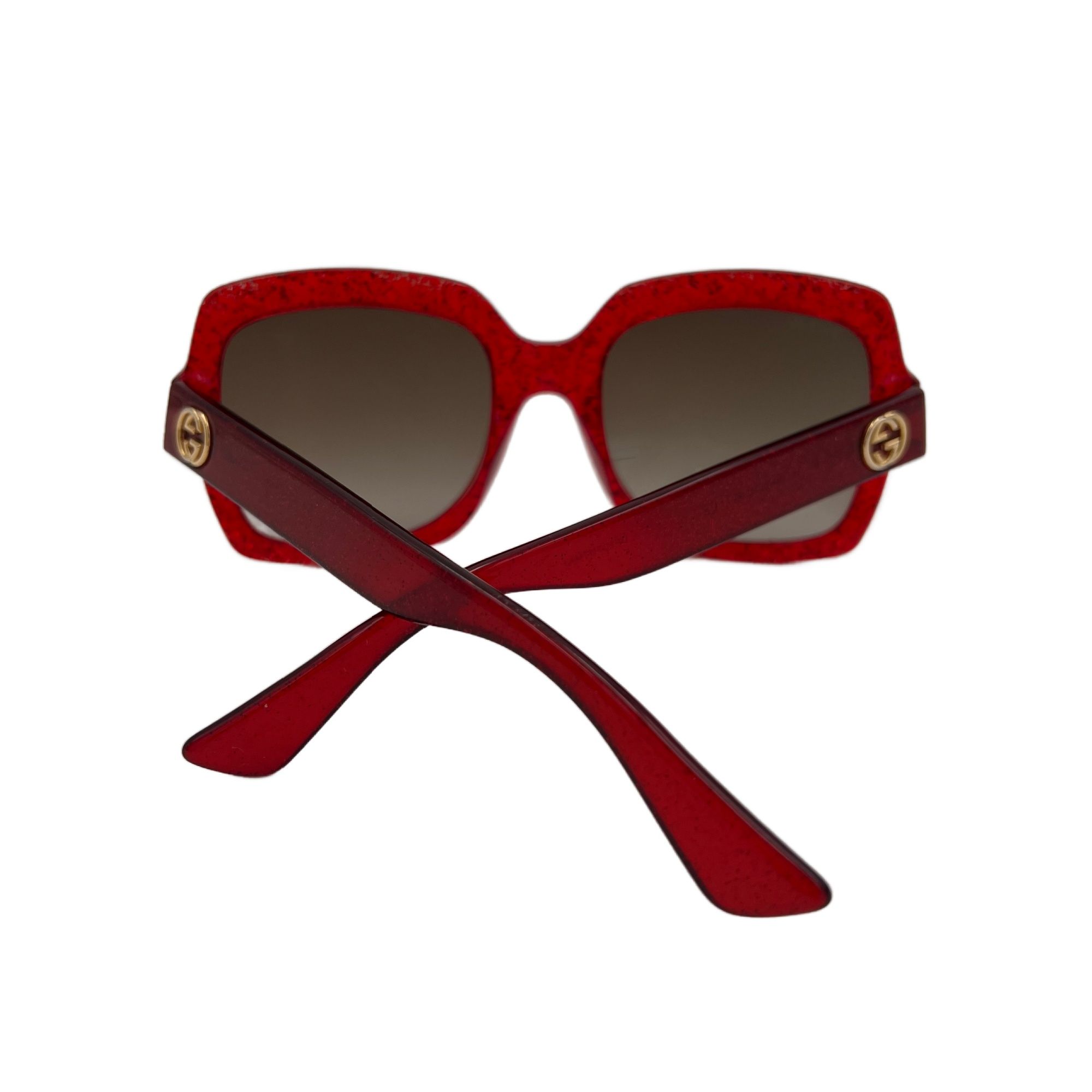 Square Frame Glitter Sunglasses (Pre-Owned) - Gucci - Modalova