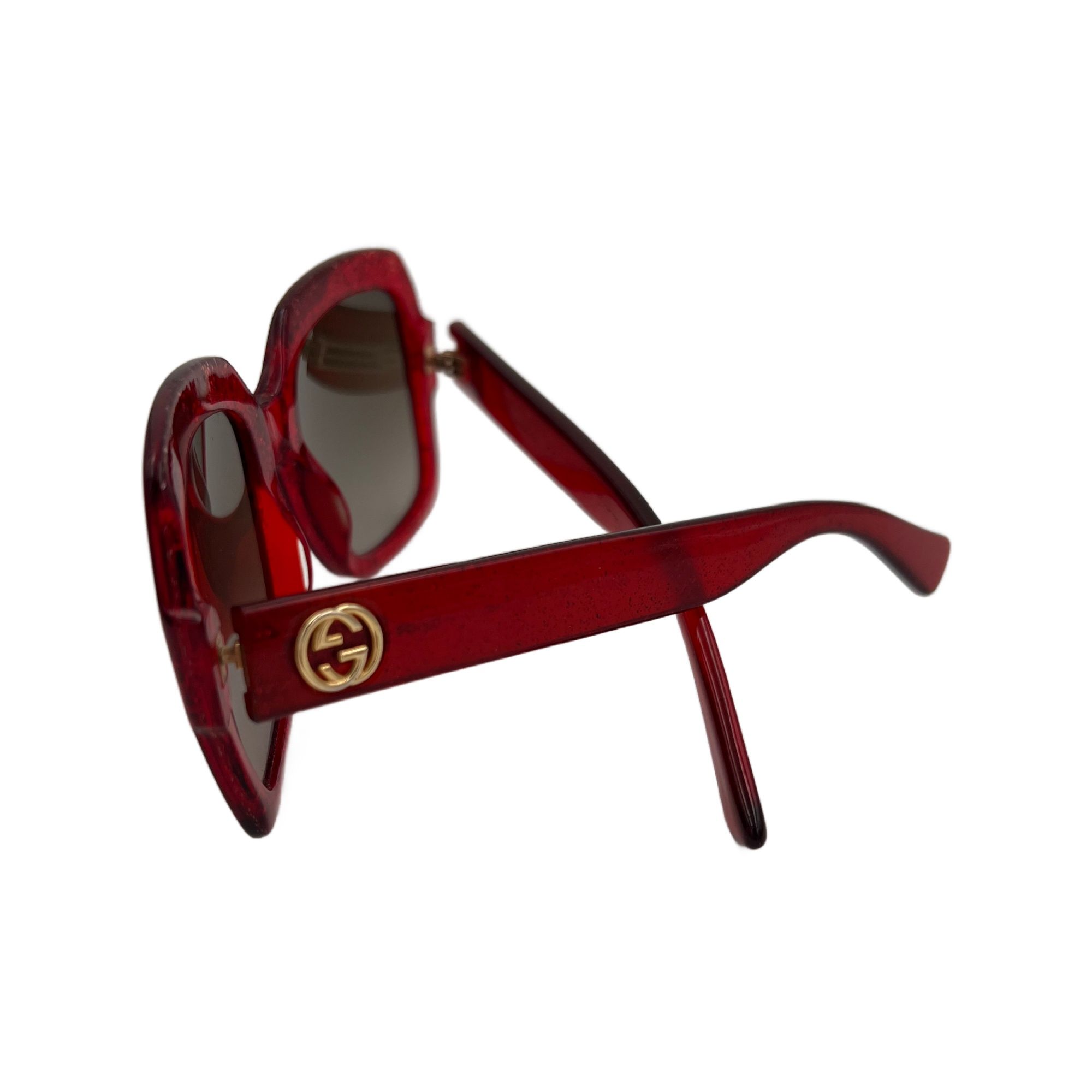 Square Frame Glitter Sunglasses (Pre-Owned) - Gucci - Modalova