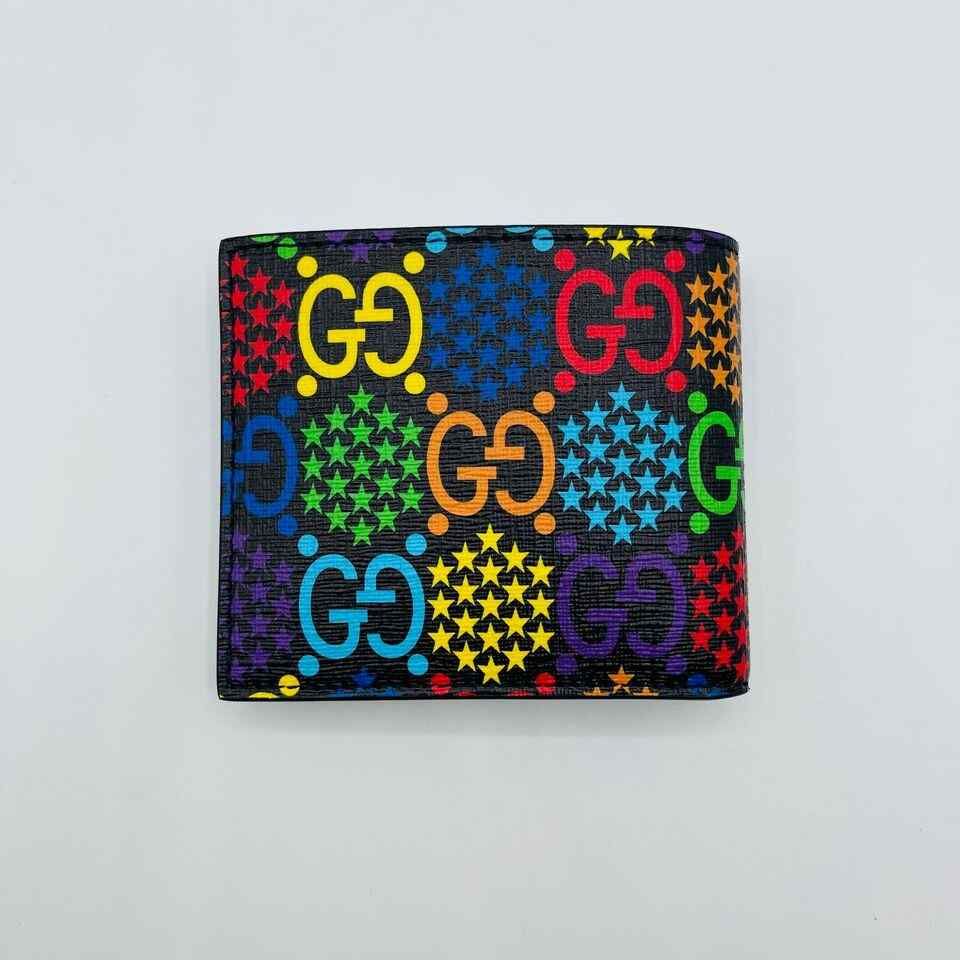 GG Psychedelic Multicolor Bi-fold Wallet - Gucci - Modalova