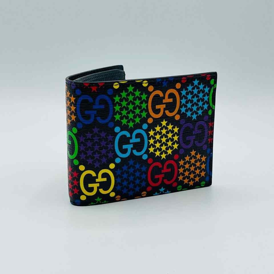 GG Psychedelic Multicolor Bi-fold Wallet - Gucci - Modalova