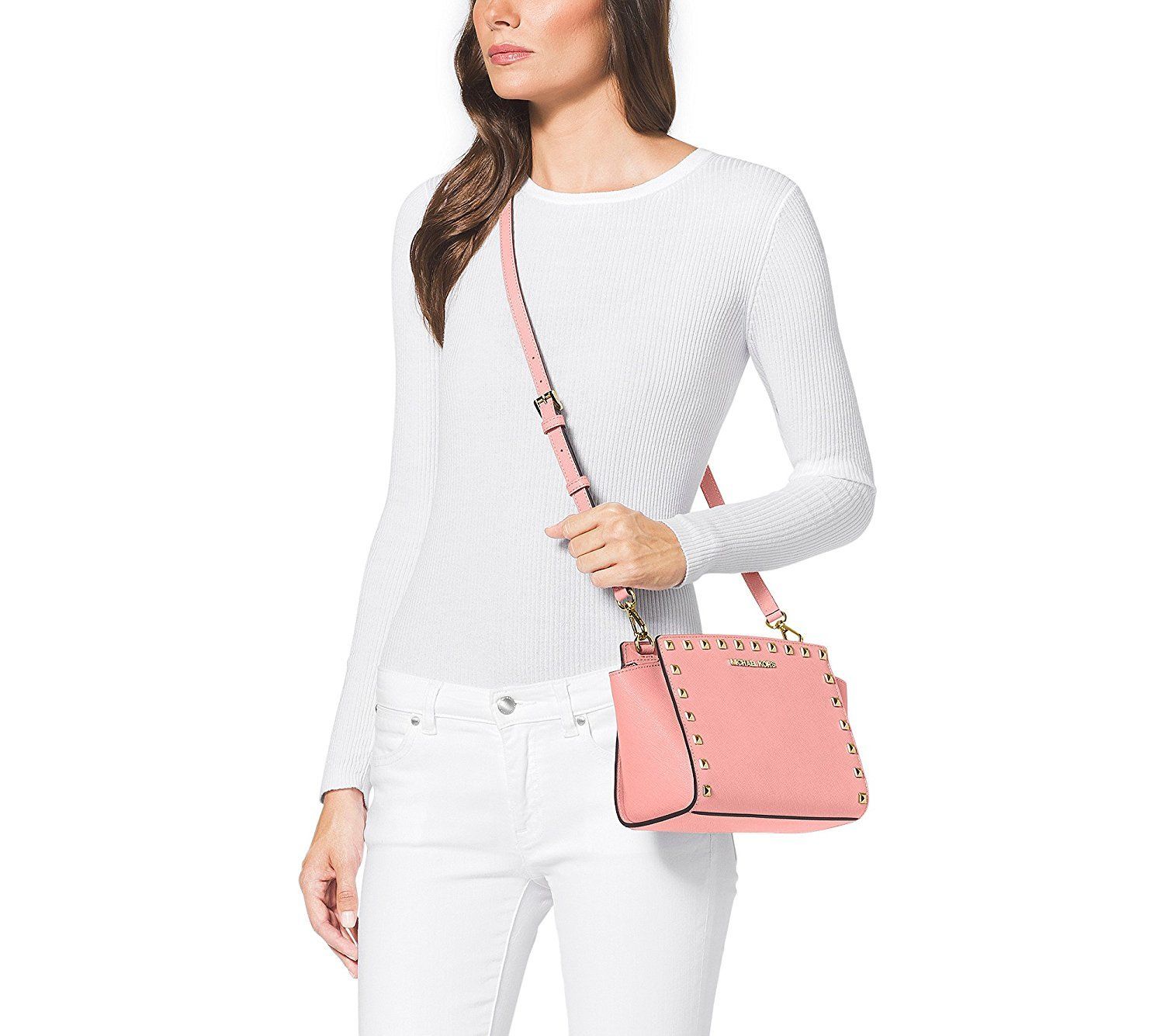 Selma Studded Medium Messenger - Michael Kors - Modalova