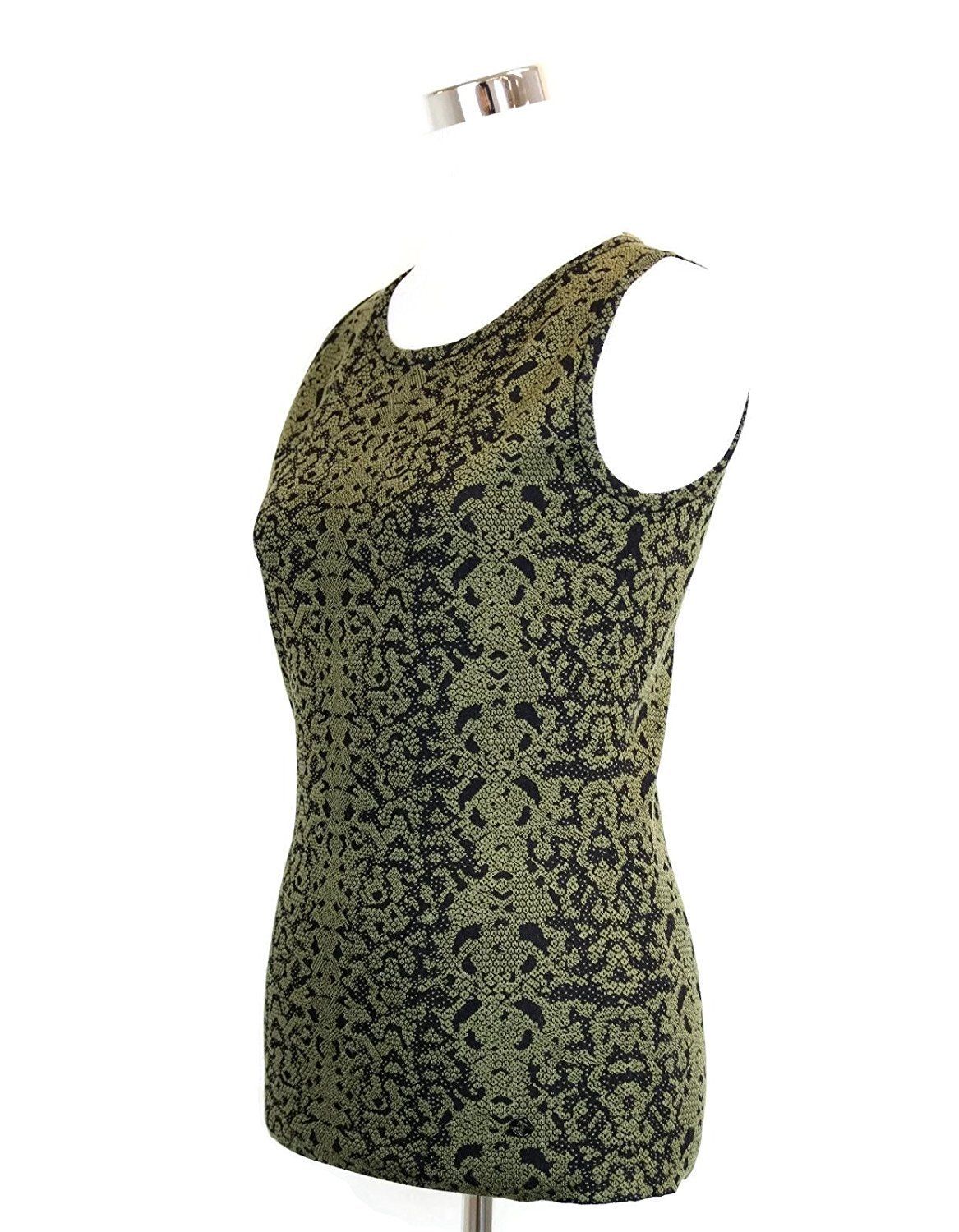 Women's Green Wool Small Python Printed Blend Tank Top - Gucci - Modalova