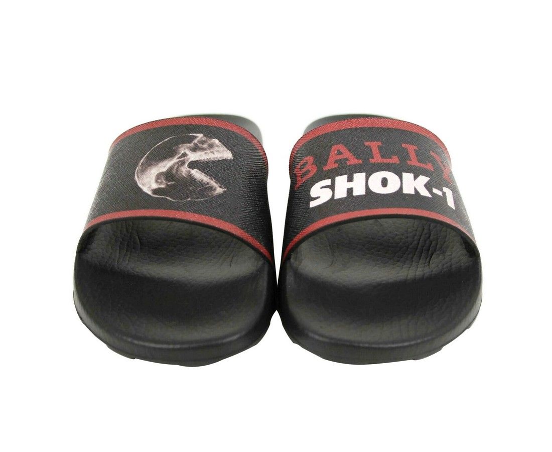 Men's Rubber With Logo And Red Edge Consumer Slide Sandals (8 EU / 9 US) - Bally - Modalova