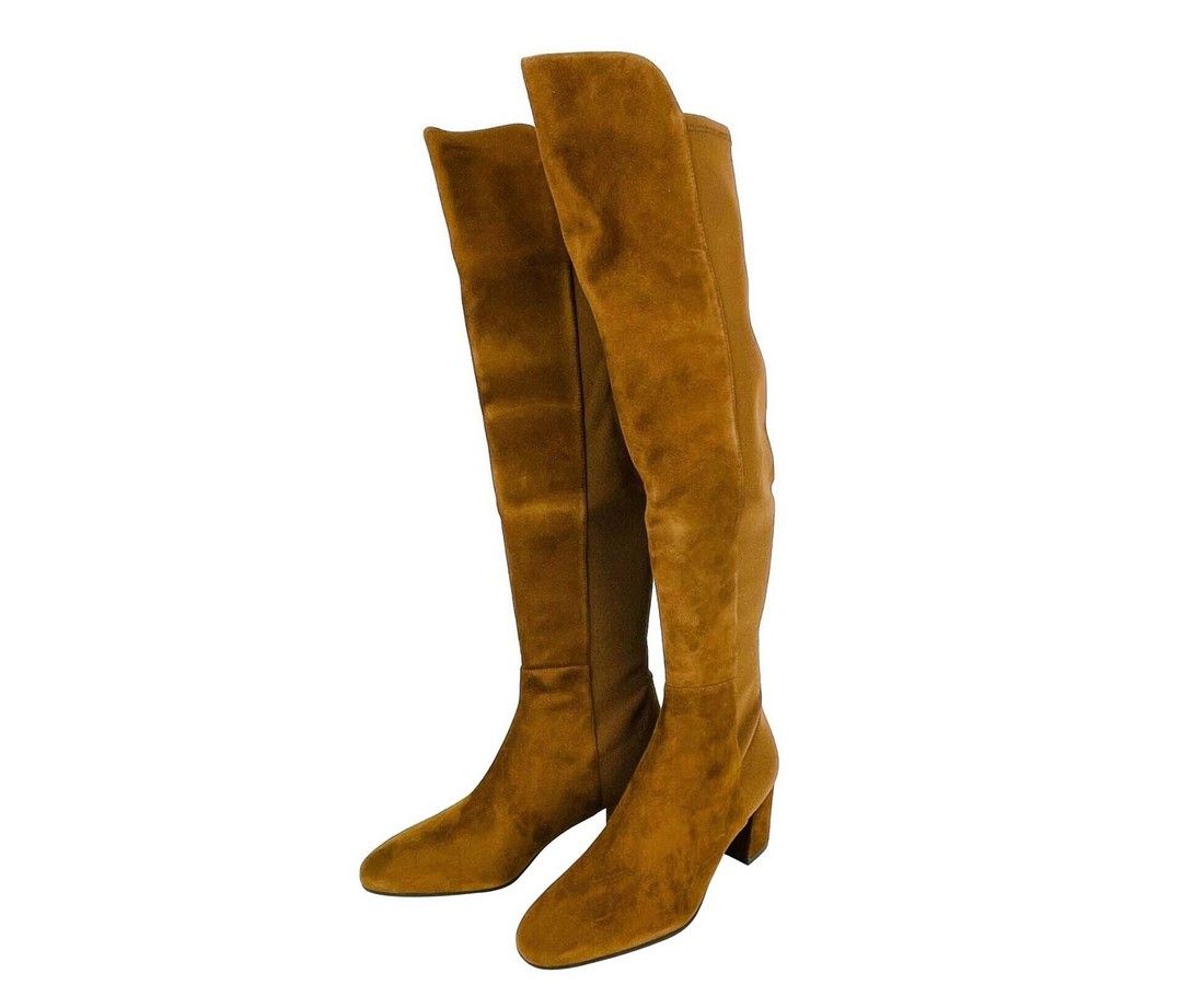 Women's Suede Heel Knee High Boots (36 EU / 5.5 B US) - Stuart Weitzman - Modalova