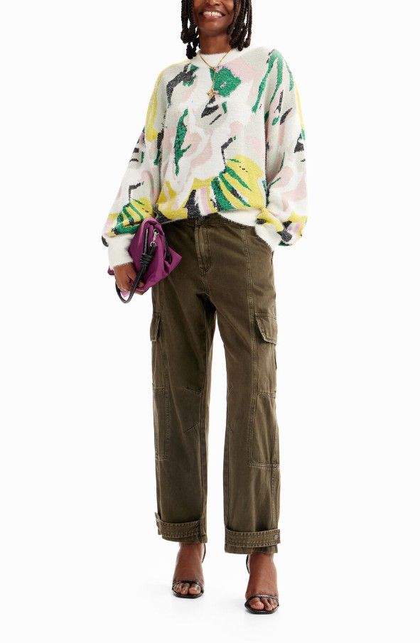 Desigual Oversized Arty Sweater - Desigual - Modalova