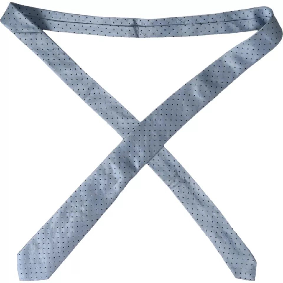 Light Polka Dot Silk Adjustable Men Men's Tie - Dolce & Gabbana - Modalova