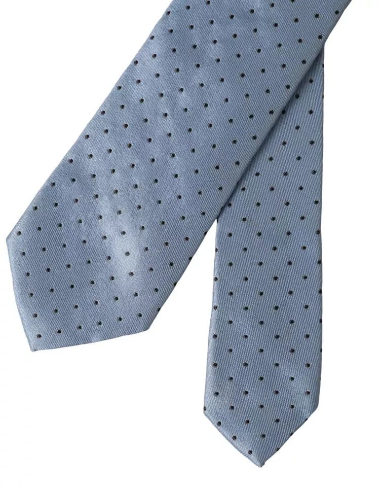 Light Polka Dot Silk Adjustable Men Men's Tie - Dolce & Gabbana - Modalova