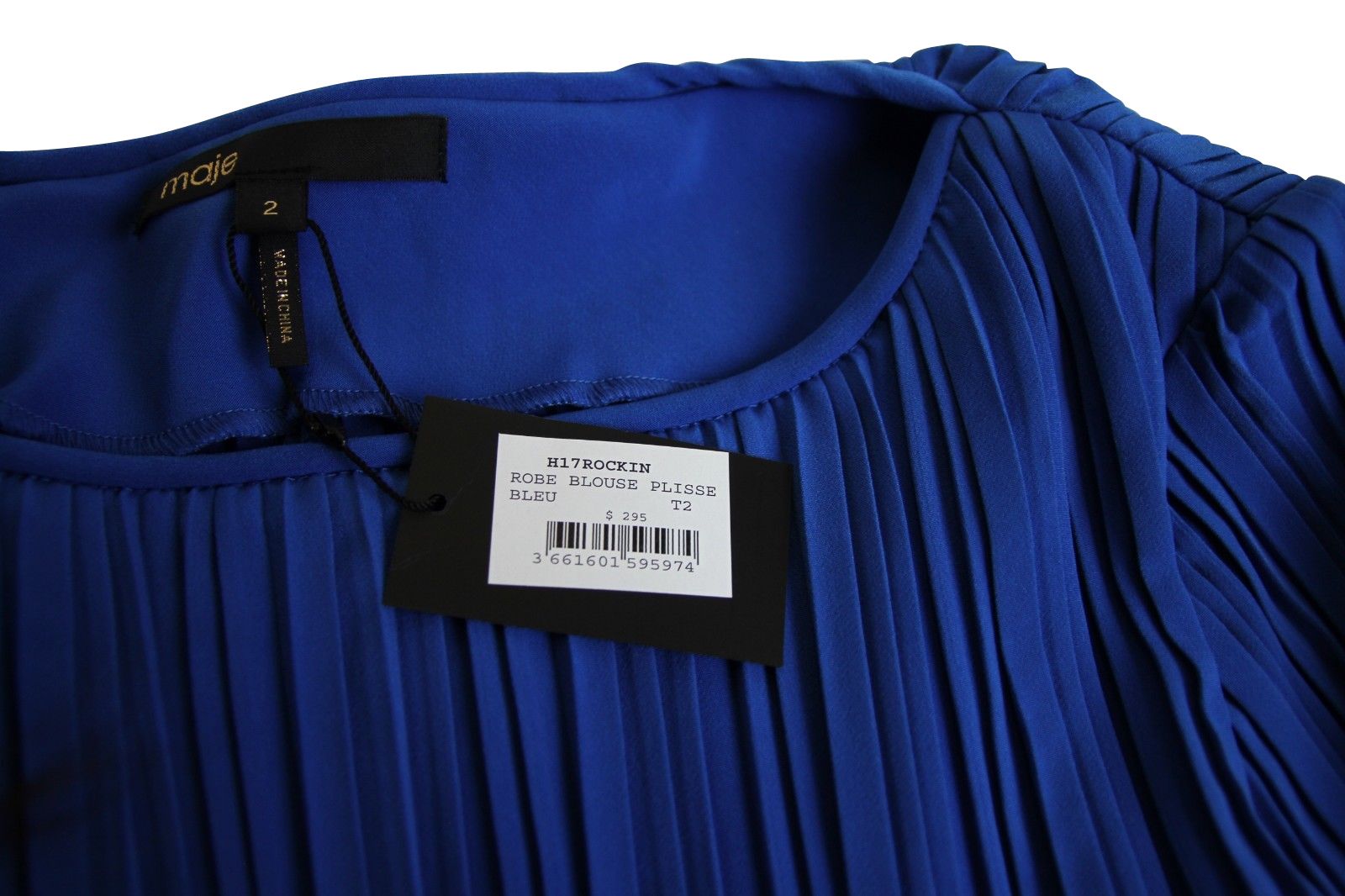 Women's A-line Polyester Long Sleeve Pleated Dress (2) - Maje - Modalova