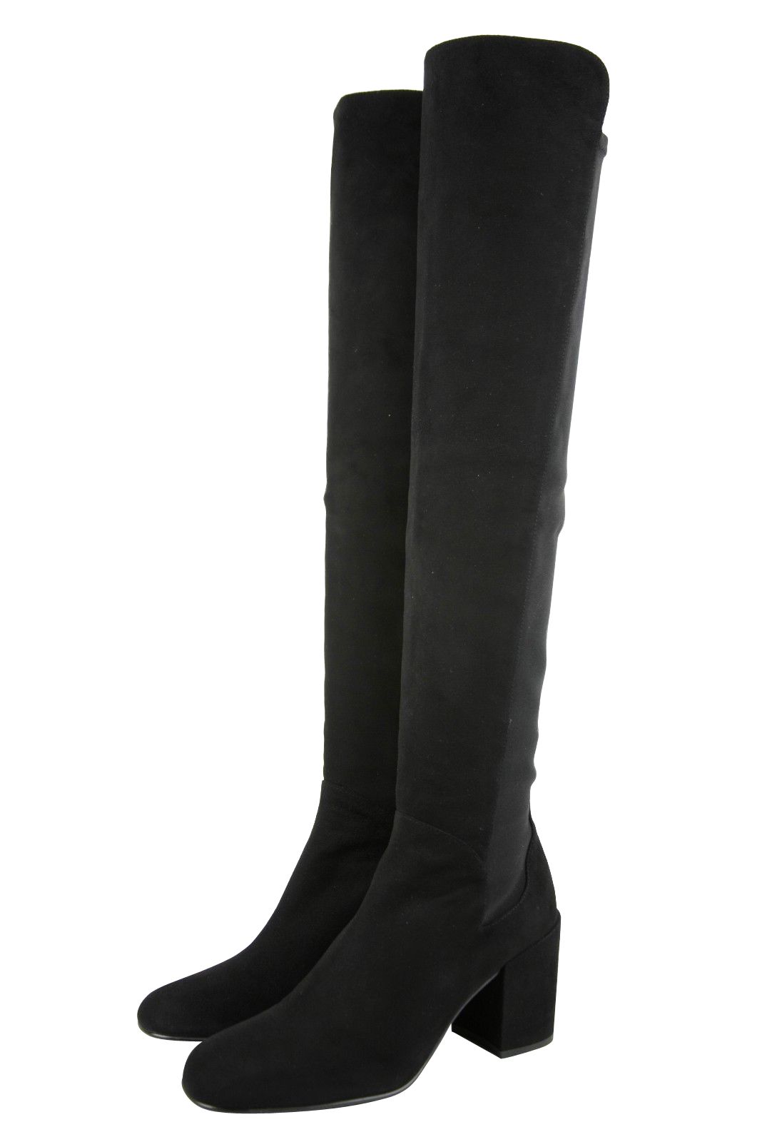 Women's Halftime Stretch-Crepe Suede Over-The-Knee Boot (10.5 US) - Stuart Weitzman - Modalova