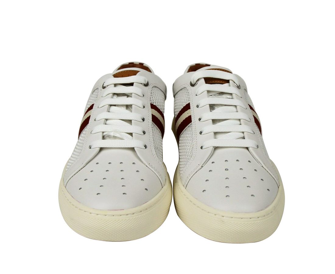 Men's Calf Leather Sneakers With Red Beige (7 D US) - Bally - Modalova
