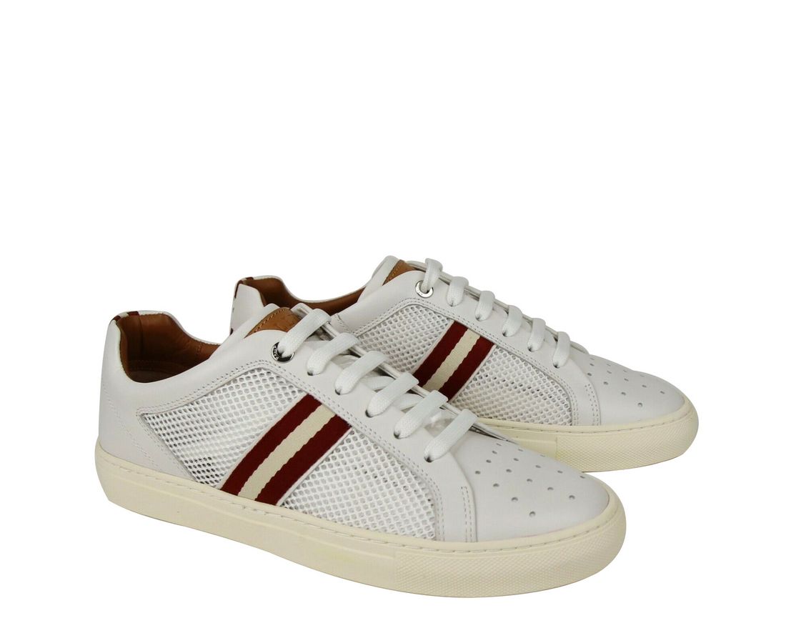 Men's Calf Leather Sneakers With Red Beige (7 D US) - Bally - Modalova