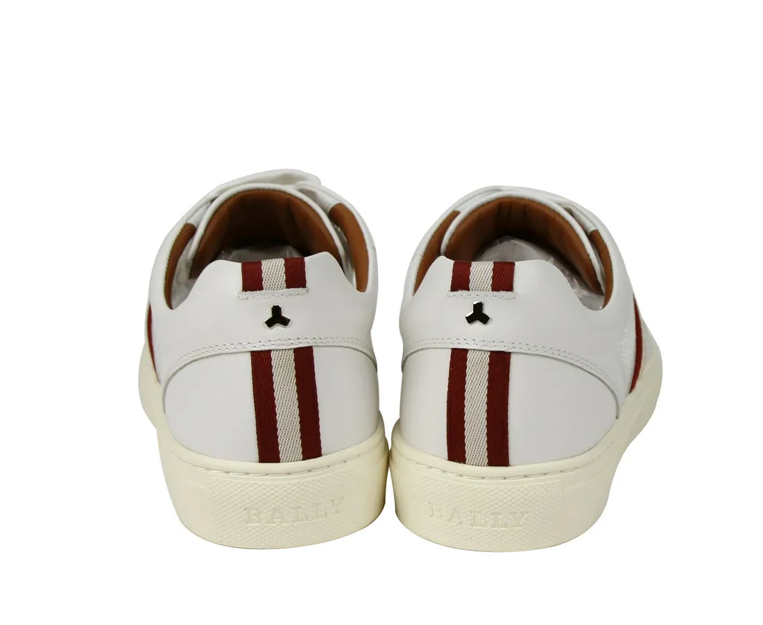 Men's Calf Leather Sneakers With Red Beige (7 D US) - Bally - Modalova