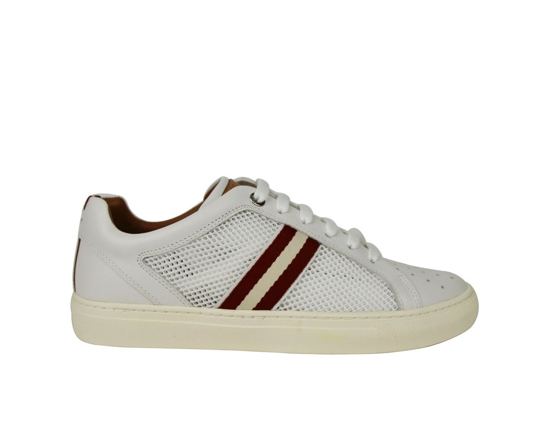 Men's Calf Leather Sneakers With Red Beige (7 D US) - Bally - Modalova