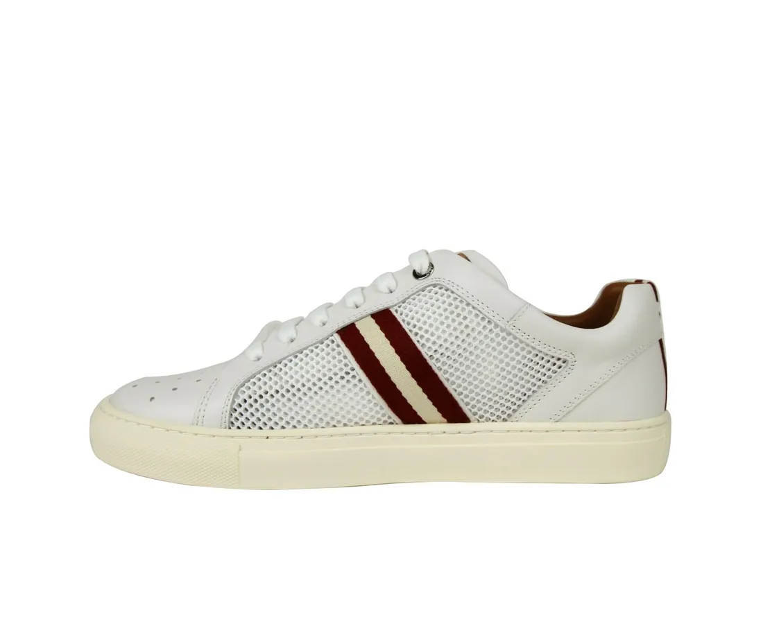 Men's Calf Leather Sneakers With Red Beige (7 D US) - Bally - Modalova