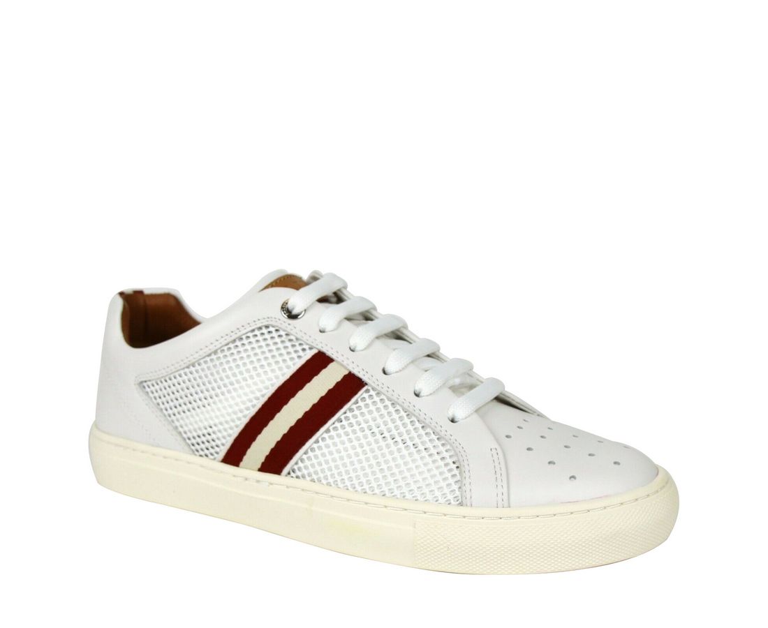 Men's Calf Leather Sneakers With Red Beige (7 D US) - Bally - Modalova