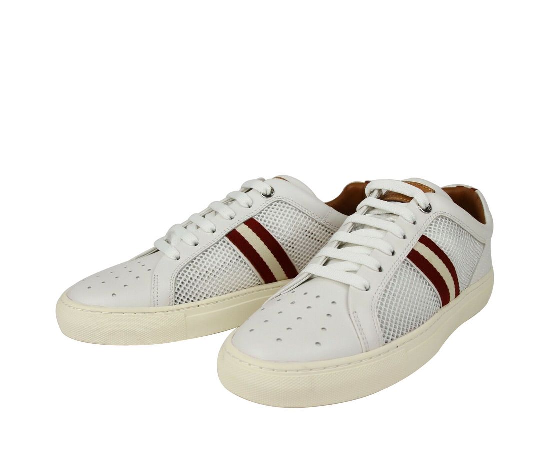 Men's Calf Leather Sneakers With Red Beige (7 D US) - Bally - Modalova