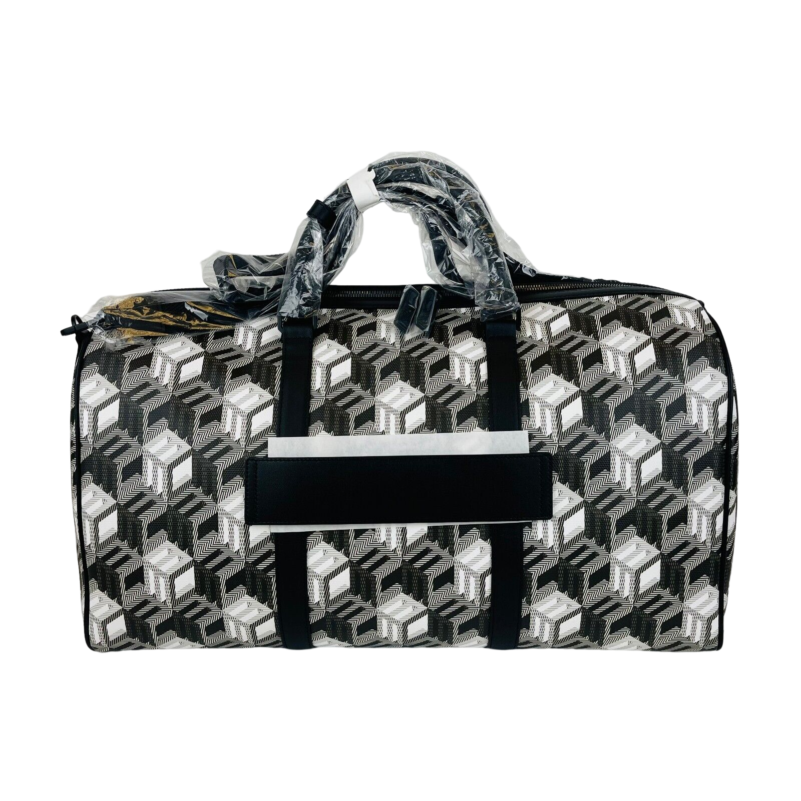White Cubic Monogram Canvas Weekender Duffel Bag - MCM - Modalova