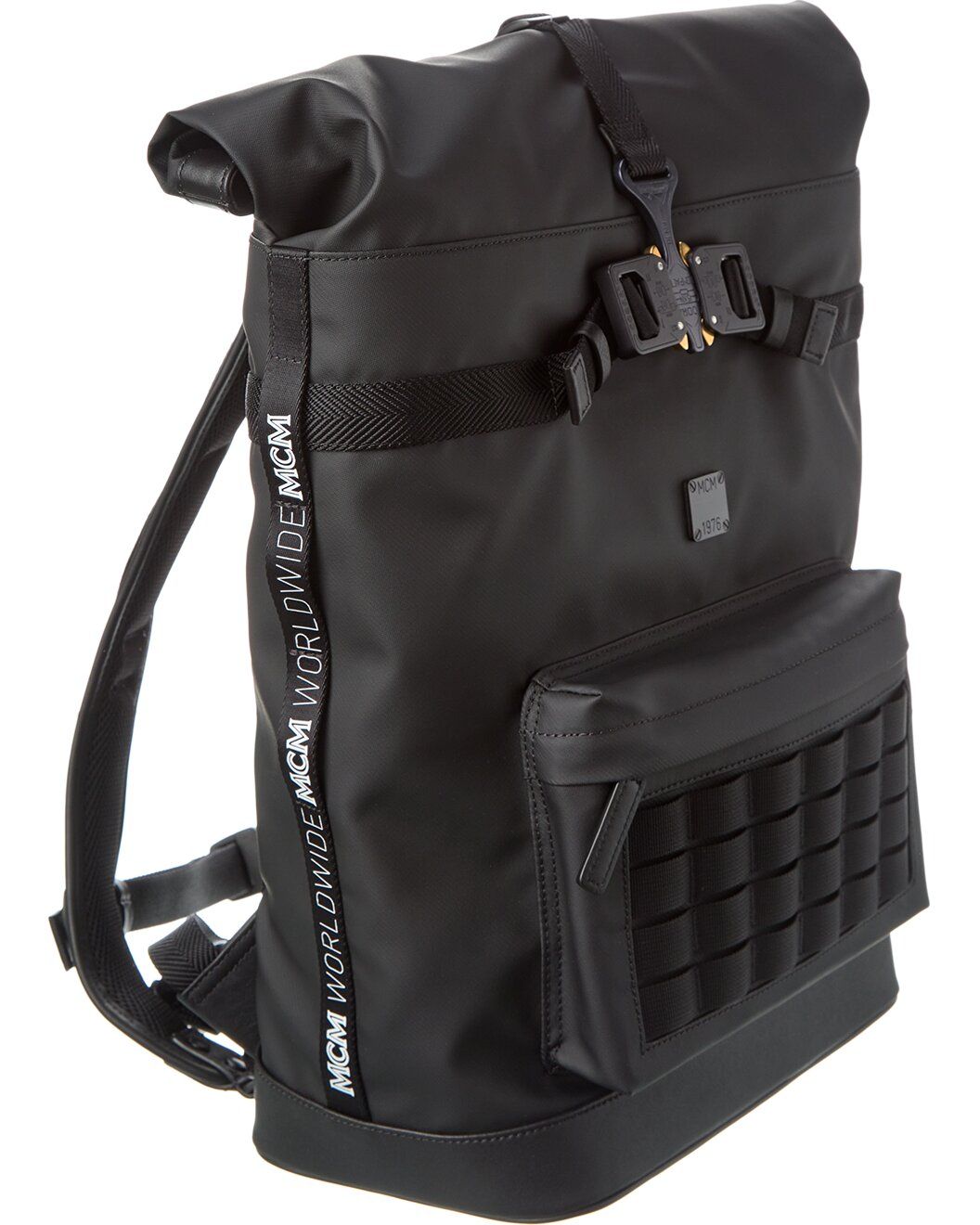 Canvas Nylon Medium Roll Top Backpack - MCM - Modalova