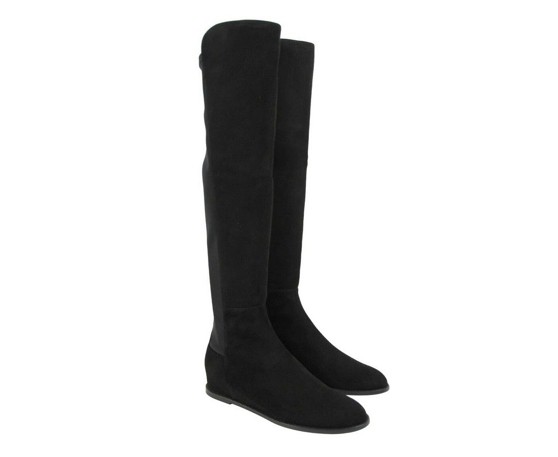 Women's Mainline Suede Hidden Wedge Knee-High Boot (5 M) - Stuart Weitzman - Modalova