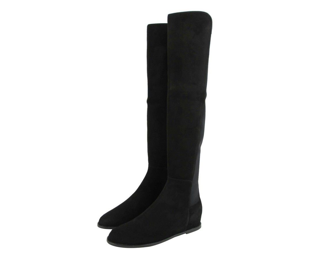 Women's Mainline Suede Hidden Wedge Knee-High Boot (5 M) - Stuart Weitzman - Modalova