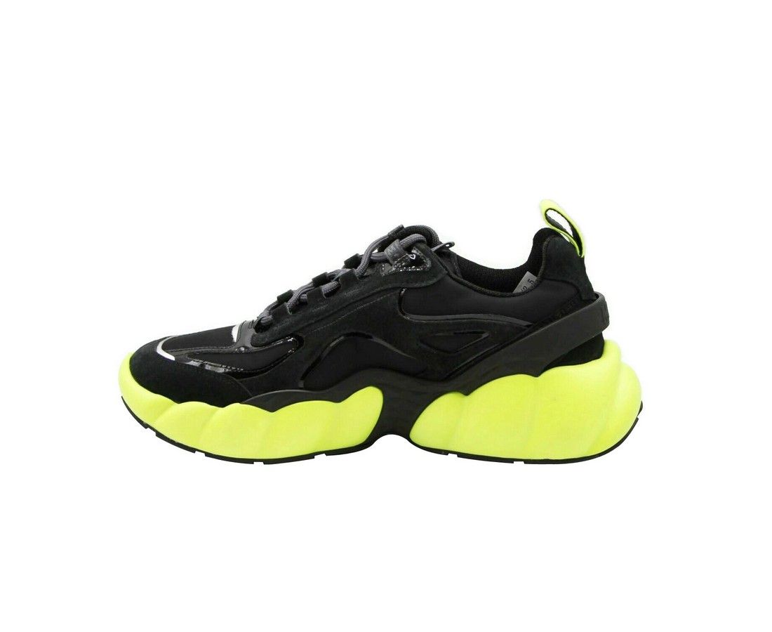 Men's Luft Collection Suede Neon Green Trim Sneaker (41 EU / 8 US) - MCM - Modalova