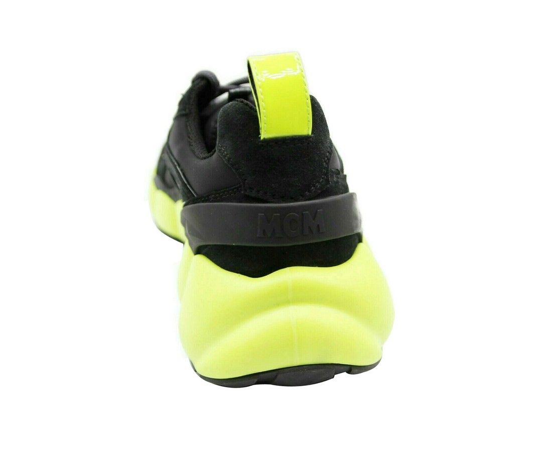 Men's Luft Collection Suede Neon Green Trim Sneaker (41 EU / 8 US) - MCM - Modalova