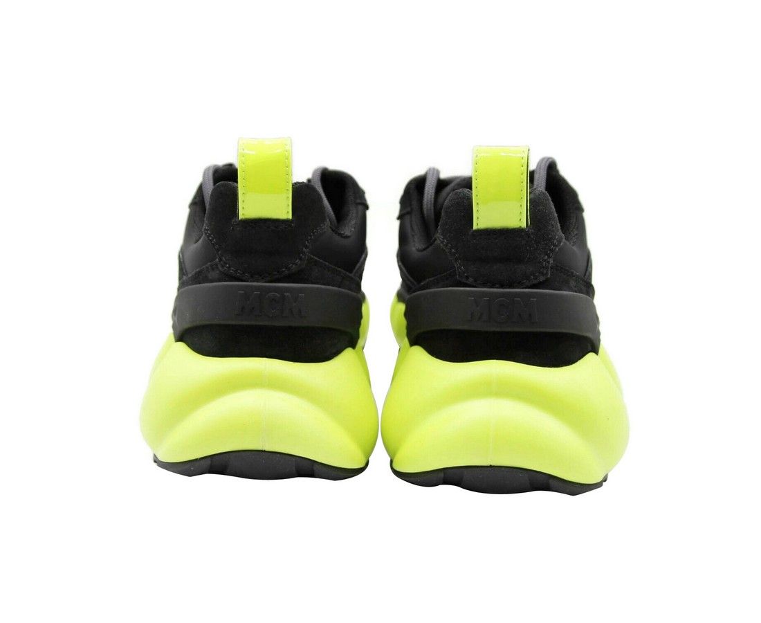 Men's Luft Collection Suede Neon Green Trim Sneaker (41 EU / 8 US) - MCM - Modalova
