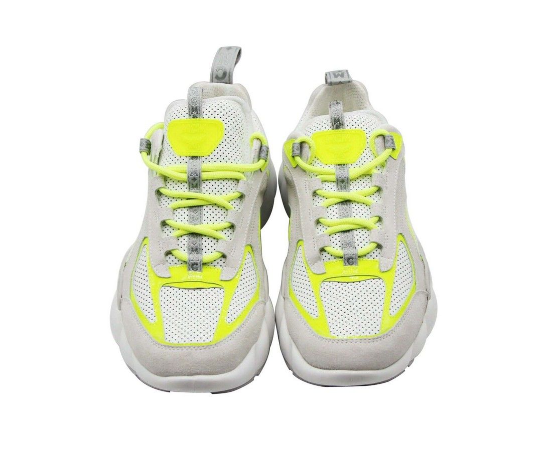 Men's Grey / Luft Collection Leather Low Top Sneaker (41 EU / 8 US) - MCM - Modalova