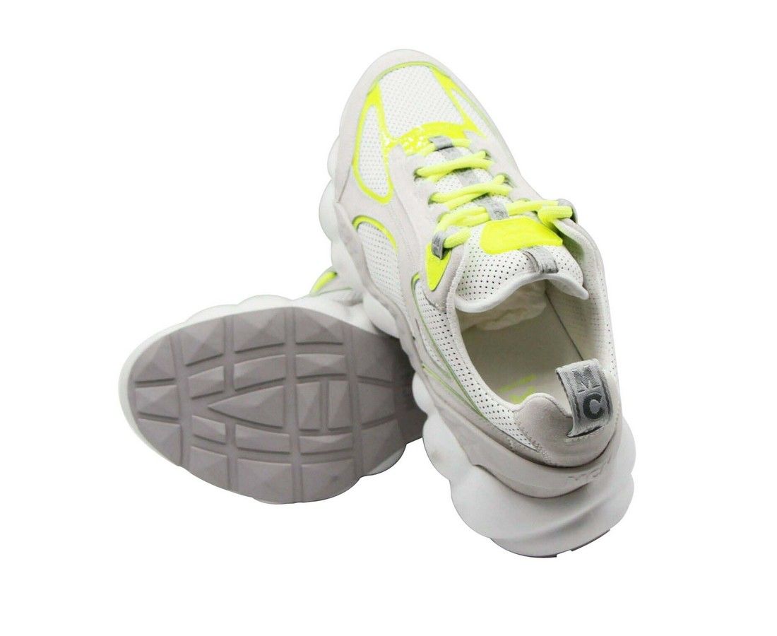 Men's Grey / Luft Collection Leather Low Top Sneaker (41 EU / 8 US) - MCM - Modalova
