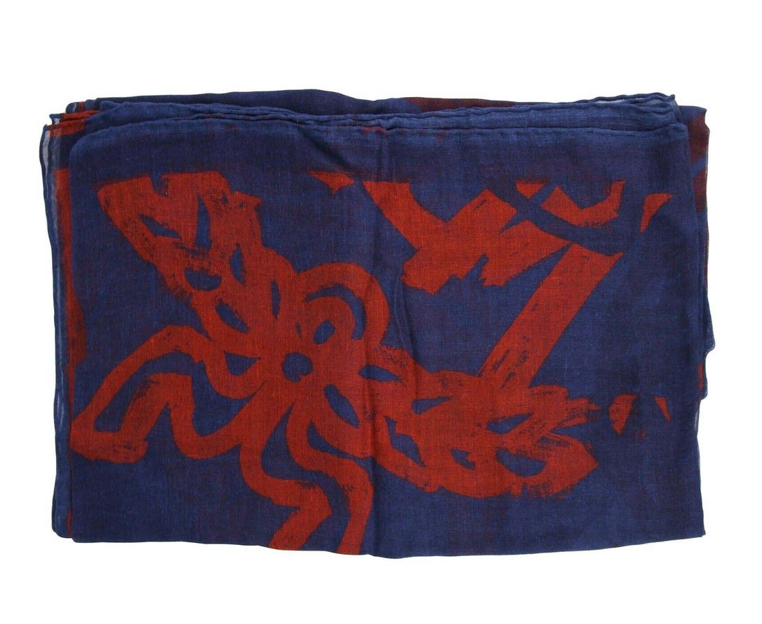 Women's Allover Logo Print Silk Wool Large Scarf Shawl - MCM - Modalova
