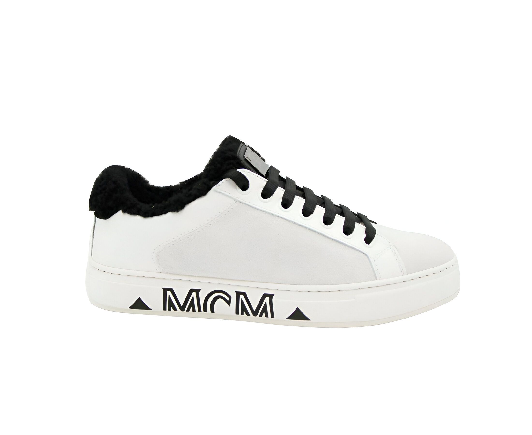 Women's Milano Suede Shearling Low Top Sneaker (37 EU / 7 US) - MCM - Modalova