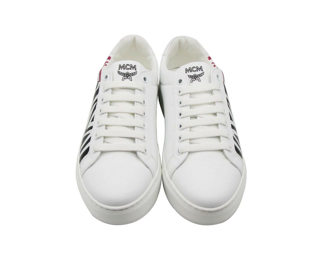Women's / Leather Logo Low Top Sneaker (36 EU / 6 US) - MCM - Modalova