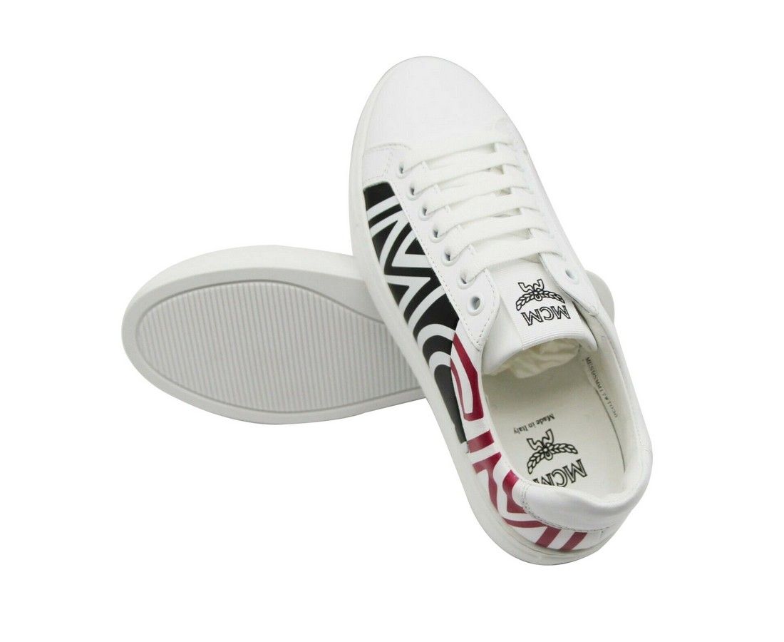Women's / Leather Logo Low Top Sneaker (36 EU / 6 US) - MCM - Modalova