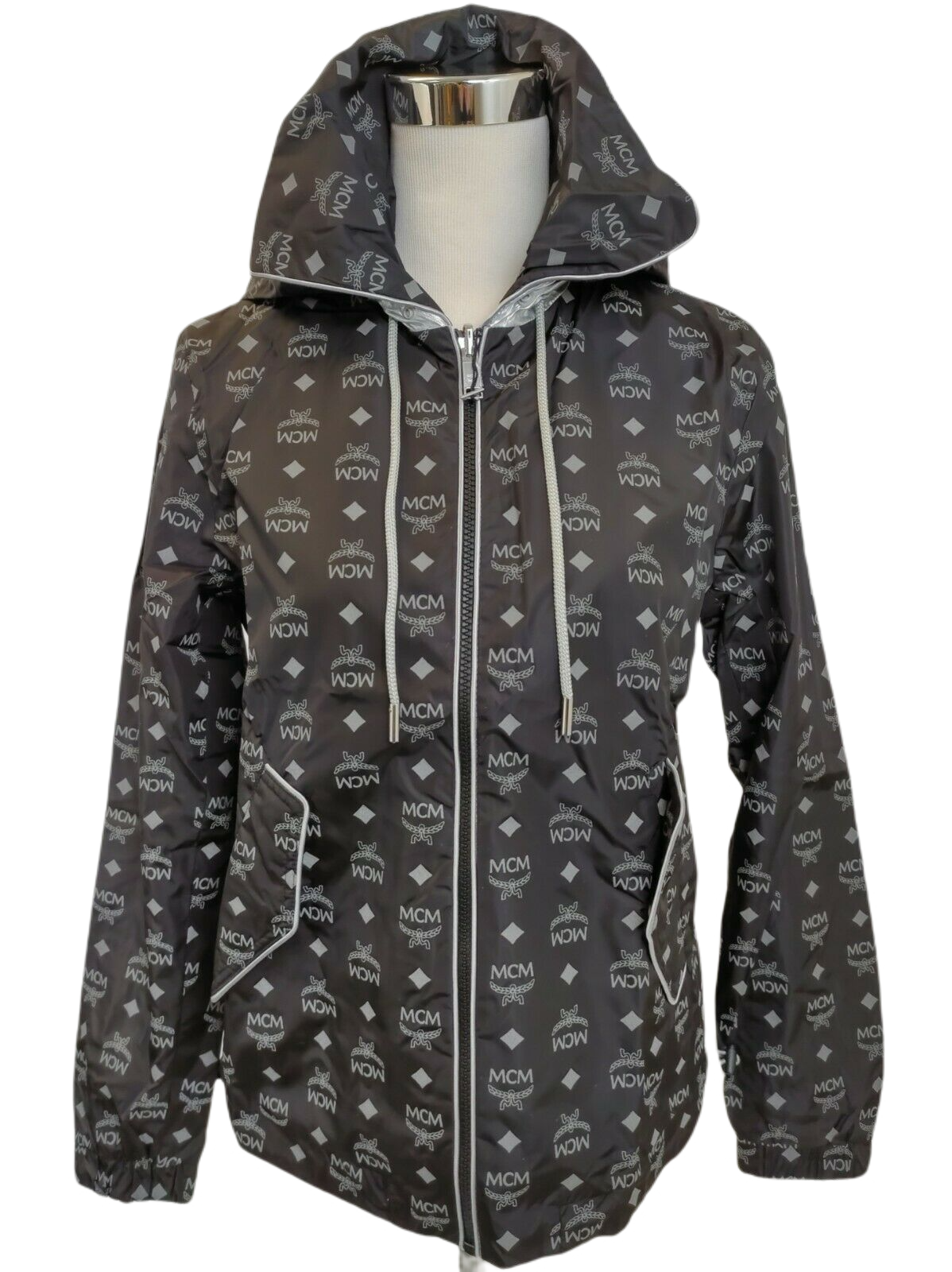 Women's Reflective Monogram Windbreaker Jacket S - MCM - Modalova