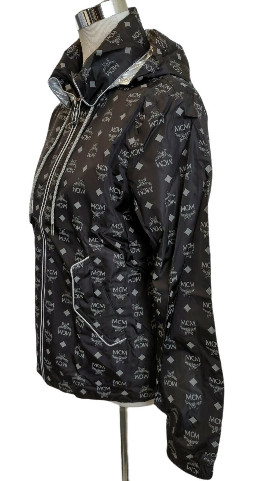 Women's Reflective Monogram Windbreaker Jacket S - MCM - Modalova