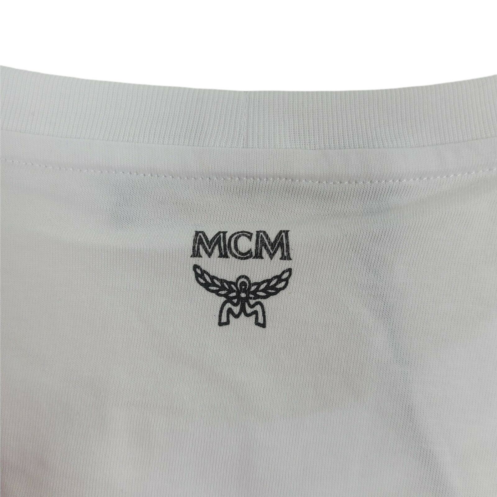 Men's Cotton Neon Yellow Nylon Pocket Flo T-Shirt Regular; S - MCM - Modalova
