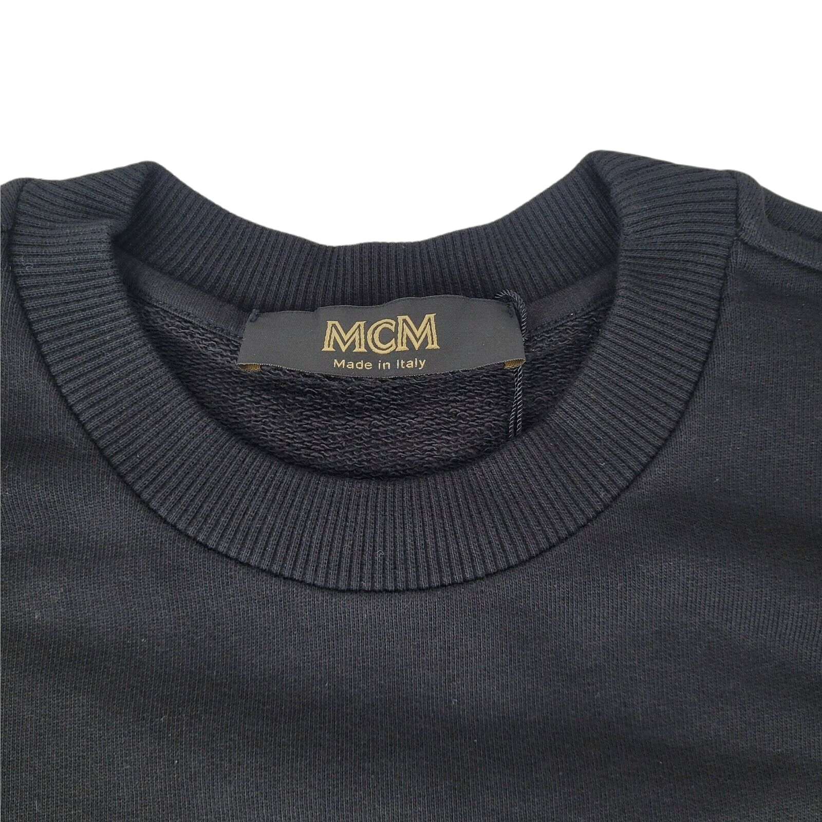 Men's Cotton Rubber Logo Oversized Pullover Sweater (Regular; S) - MCM - Modalova