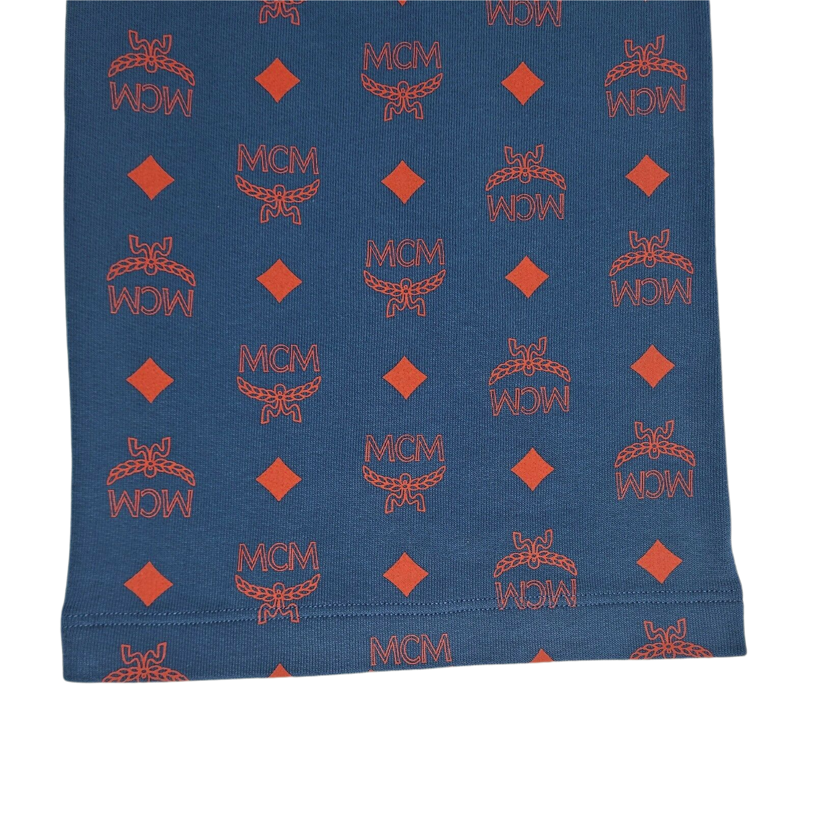 Men's Deep Sea Cotton Monogram and Stripe Sweat Pants (Regular; L) - MCM - Modalova