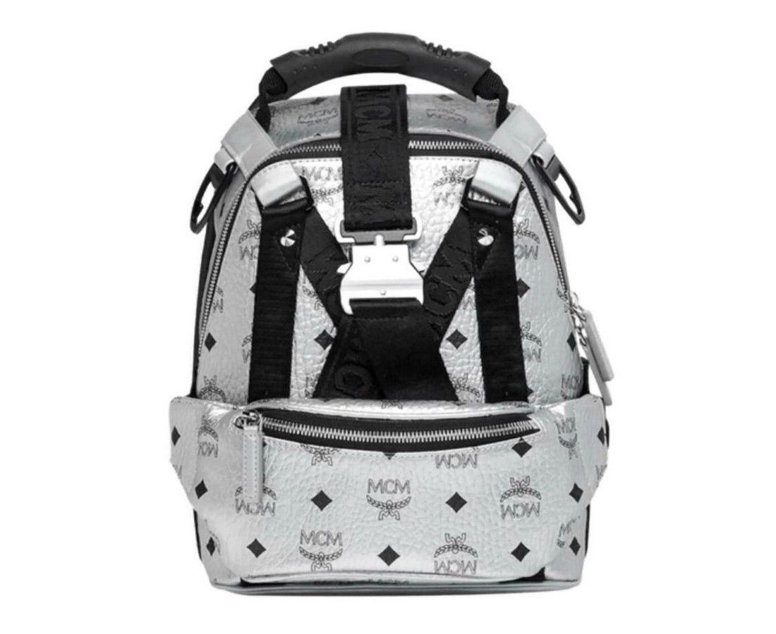 Women's Berlin Metallic Coated Canvas Mini Backpack - MCM - Modalova