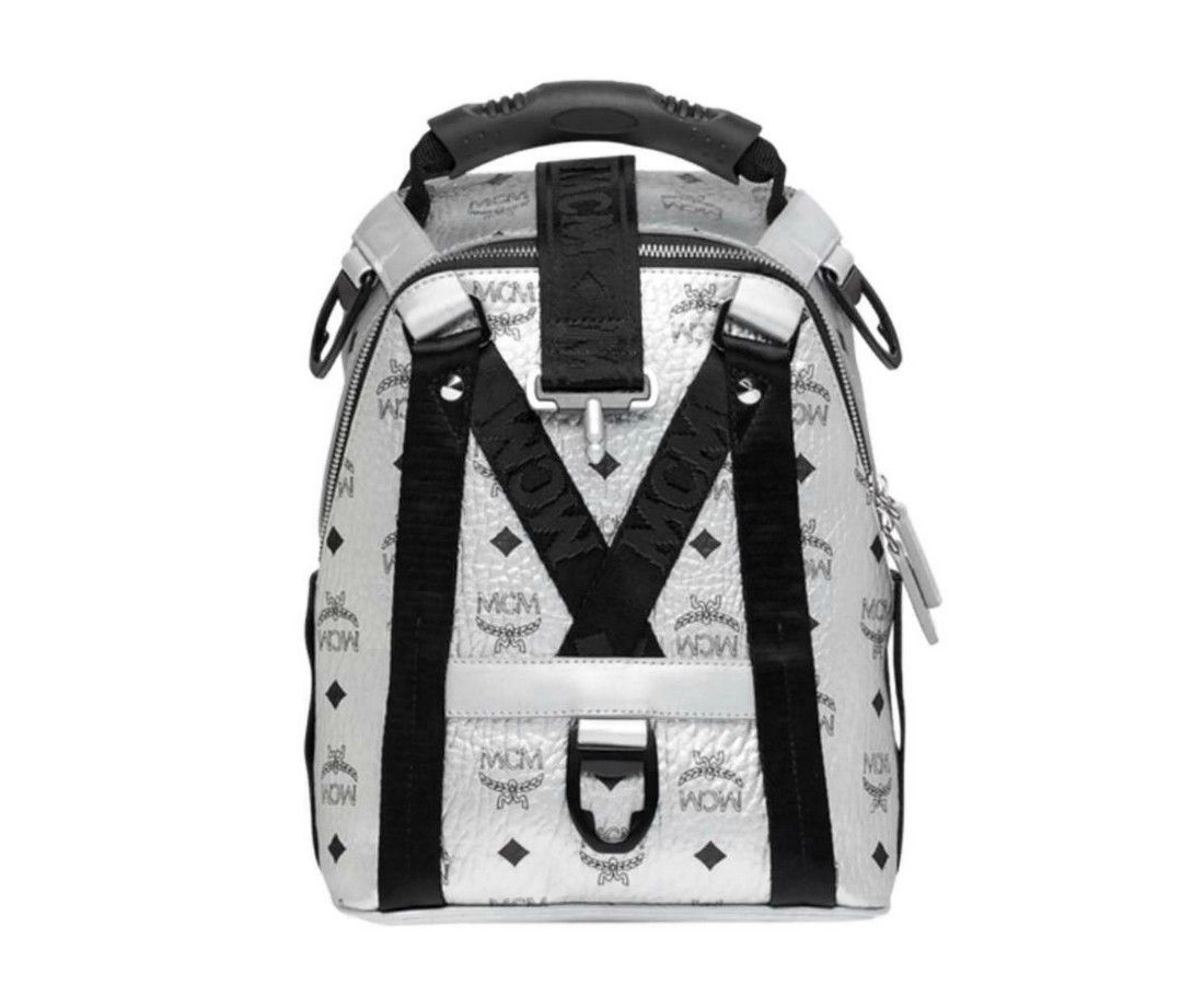 Women's Berlin Metallic Coated Canvas Mini Backpack - MCM - Modalova