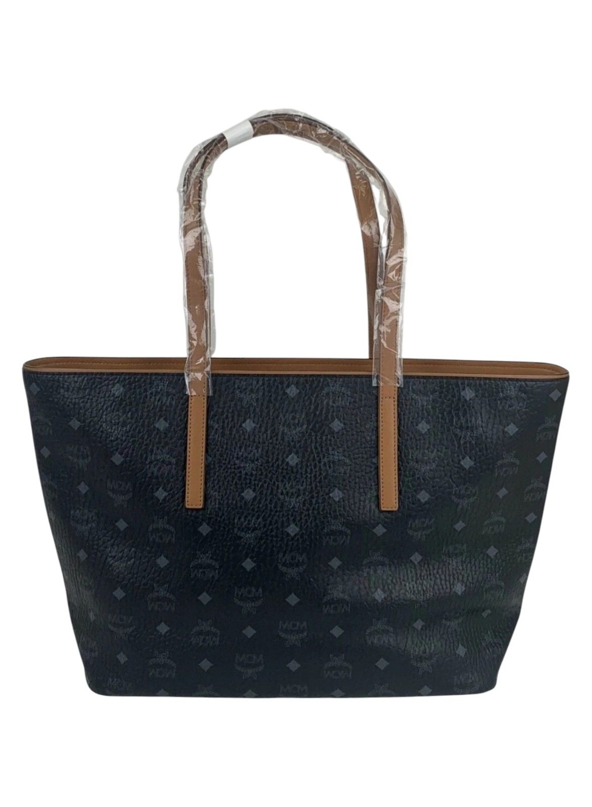 Women's Monogram Visetos Medium Shopper Tote Bag With Charm - MCM - Modalova