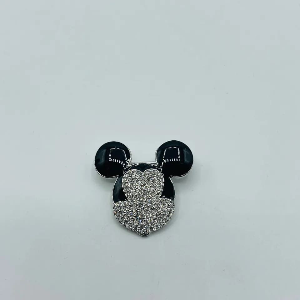 Crystal Encrusted Mickey Mouse Pin - Swarovski - Modalova