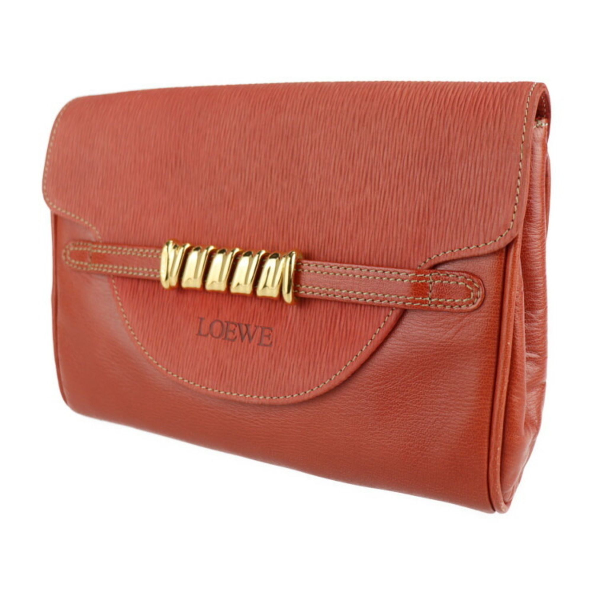 Leather Clutch Bag Handbag (Pre-Owned) - Loewe - Modalova