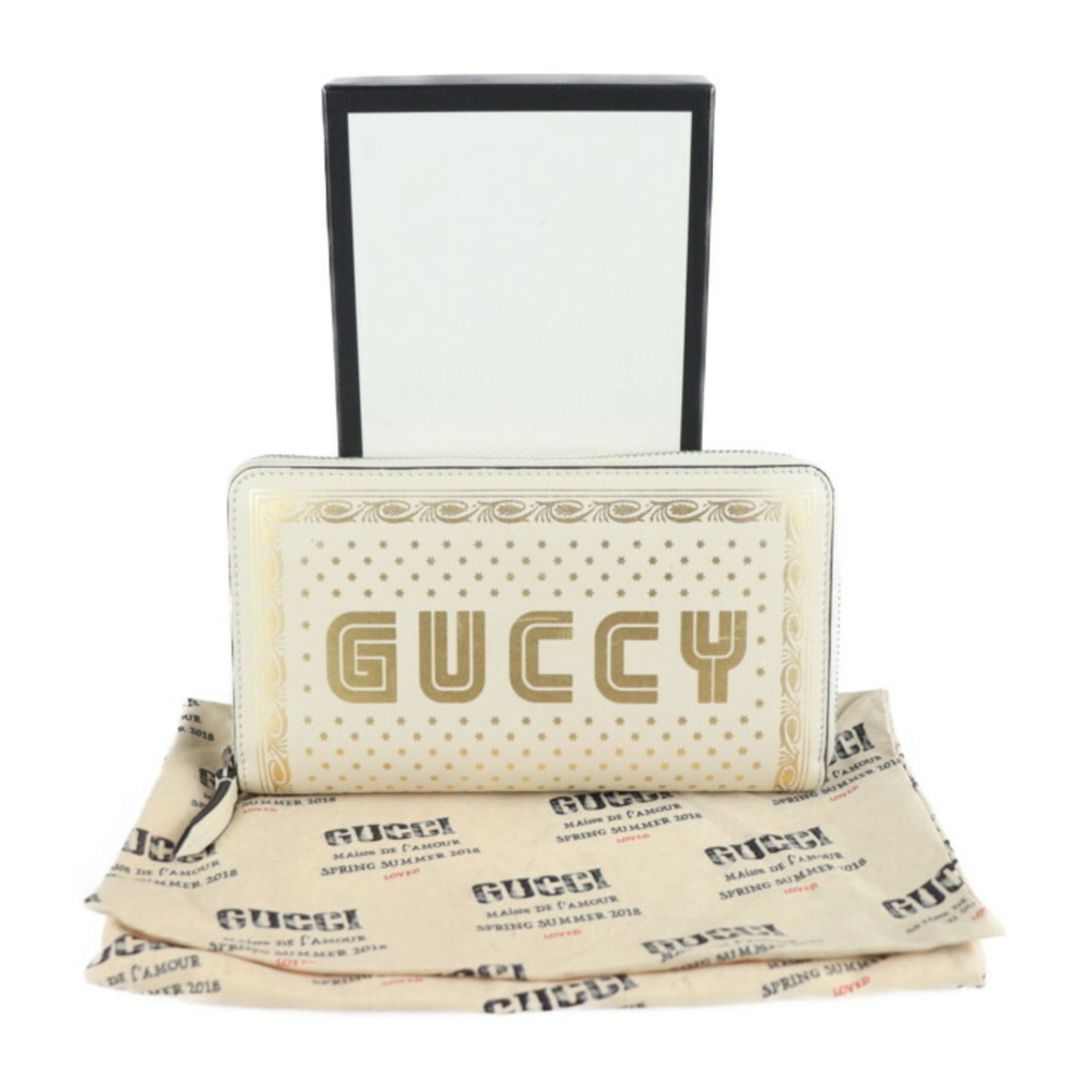 Leather Long Wallet (Bi-Fold) (Pre-Owned) - Gucci - Modalova